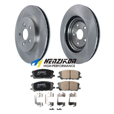 Rotores de disco delanteros + pastillas de freno de cerámica para Lexus RX400H 2006-2008 3,3 L OE Spec Foto 1 de 4