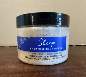 NEW SEALED BATH & BODY WORKS Sleep Lavender Cedarwood Creamy Body Scrub 11.5 OZ - Picture 1 of 7