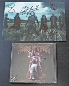 CD de tarjeta de arte firmado "El grito de las valquirias" autografiado por la cuna de la suciedad - Imagen 1 de 2