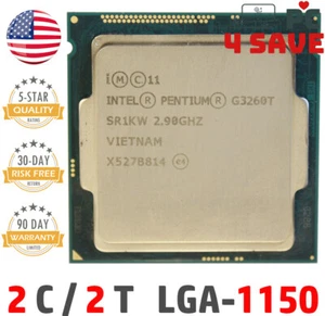 4th Gen Intel Pentium G3260T CPU 2.90GHz Dual-Core 3MB LGA-1150 Haswell SR1KW - Picture 1 of 1