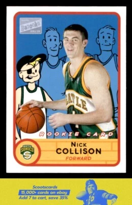 2003-04 Bazooka Nick Collison Mini RC/Rookie card #287 Seattle SuperSonics - Image 1 of 2