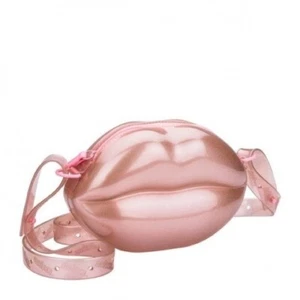 Melissa Lips Ceossbody Bag Rosa Glitzer mit Staubbeutel - Made in Brazil - NEU - Bild 1 von 5