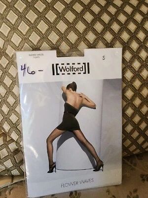 Колготки колготки Wolford Flower Waves черные размер S новые нераспакованные - Изображение 1 из 3