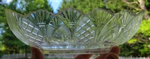 Antique Anglo-Irish Cut Glass Bowl c.1830 8" x 6.5" - Picture 1 of 9