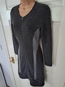 Theory Chayenne Dress Wool Blend Size UK 8 Above Knee Stretch Front Zip BNWOT - Picture 1 of 11