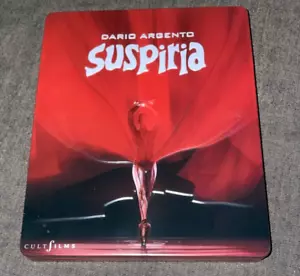 LTD NUMBERED ED EMBOSSED STEELBOOK Argento: Suspiria 4K ULTRA HD 3 x Blu-ray NM - Imagen 1 de 10