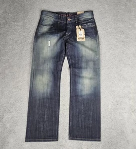 Pantalones de mezclilla TOMMY HILFIGER para hombre Rogar Bootcut talla 34x32 lavado oscuro nuevos con etiquetas - Imagen 1 de 11