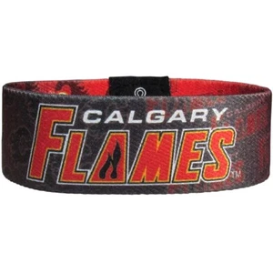 Pulsera elástica Calgary Flames de Siskiyou Gifts con licencia NHL - Imagen 1 de 4