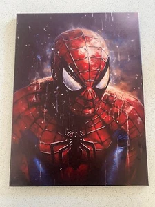 SPIDER-MAN-FRAMED-STRETCHED CANVAS PRINT-WALL ART-READY TO HANG-30CMx40CM - Bild 1 von 8