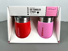 Stanley Target Valentine's Day Red & Pink Go Tumbler 2 Pack 10oz New NIB