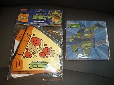 NEW Rise of the Teenage Mutant Ninja Turtles Napkins & Party Favor Boxes - Image 1 of 4
