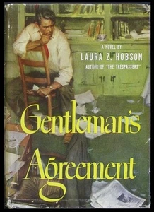 Gentleman's Agreement by Laura Z. Hobson - HC w/DJ 1947 (BCE) - Picture 1 of 1