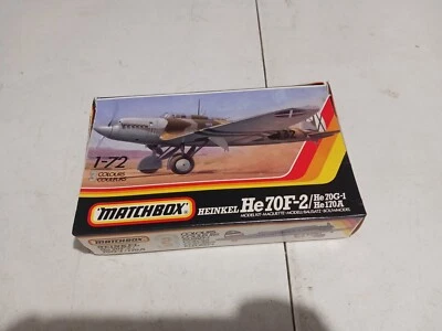 Lot 143 Sealed Vtg Matchbox 1/72 Heinkel He 70F-2 170a 70g-1 PK-132 Model Kit - Image 1 of 2