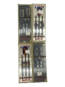 Vintage Lot Of (4) GLD Products Black Magic Soft Tip Black Dart  - Picture 1 of 5