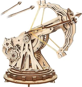 DIY Catapult Mechanical Wooden Model Kit, 3D Puzzle for Adults Teens - Picture 1 of 7