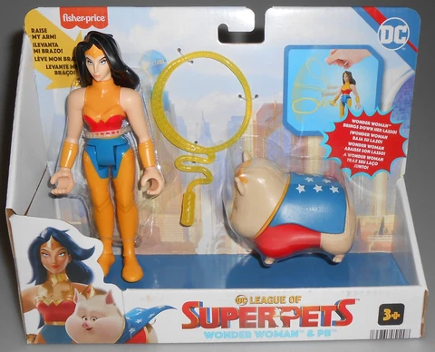 Fisher Price DC League of Super Pets Wonder Woman & PB NEW Cover