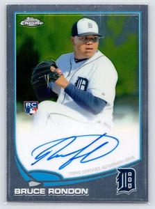 2013 TOPPS CHROME #85 BRUCE RONDON ROOKIE RC AUTOGRAPH - TIGERS - Picture 1 of 2