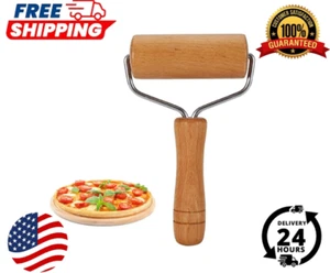 Pizza Nudelholz kleines Nudelholz antihaftbeschichtet Holz Teig Roller für Gebäck Tort - Bild 1 von 5