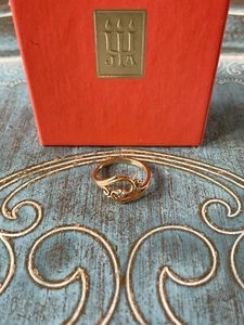 James Avery ADAGIO 14K Yellow Gold Diamond Ring size 5.75 Retired - Picture 1 of 13