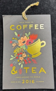 Rifle Paper Co. Coffee and Tea 2016 Calendar- Great Art for Framing/Coffee Shops - Picture 1 of 8