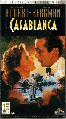 Casablanca VHS 1994 Humphrey Bogart Ingrid Bergman Paul Henreid Drama B&W VTG - Image 1 of 3