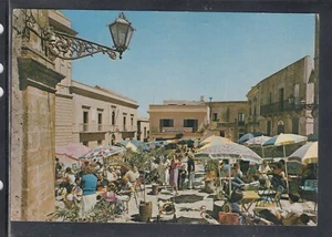 Cartolina Erice Piazza Umberto I Bar Pensione Ristorante ANIMATA UA62 - Bild 1 von 1