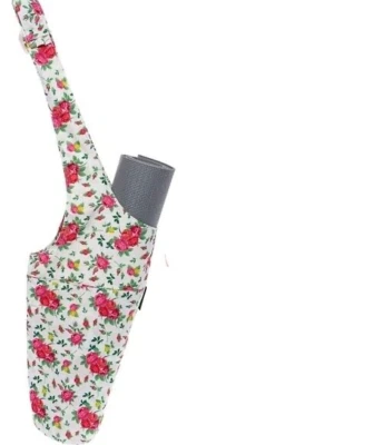 Nuevo bolso bandolera de yoga blanco con rosas florales Lish para mujer Foto 1 de 4