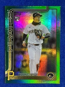 Actualización Topps 2025 Tsung-Che Cheng lámina verde/99 Pittsburgh Pirates novato radiocontrol - Imagen 1 de 3