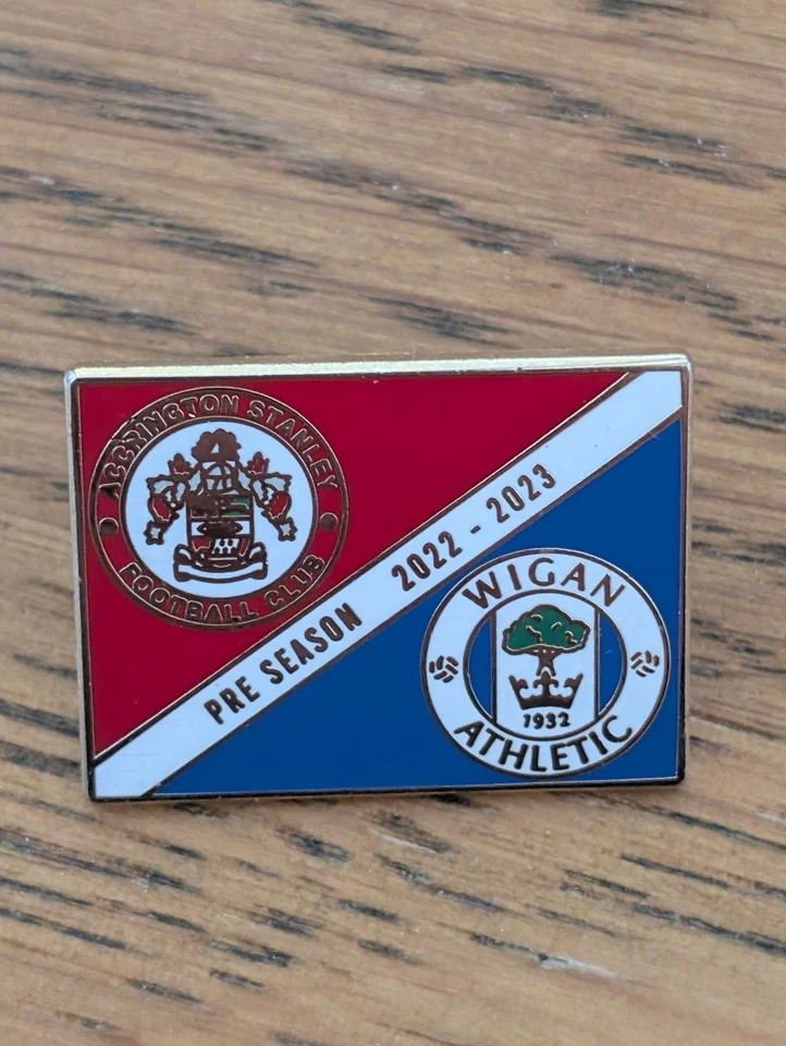 Accrington Stanley V Wigan Badge - Image 1 of 1