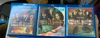 Pirates of The Caribbean 1, 2, 3, 4 & 5 Dead Men Tell No Tales BLU-RAY 5 Movies Foto 1 de 4