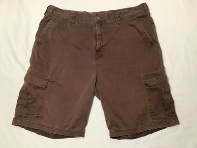 Rusty Shorts Mens Size 40 Waist Brown Y2K Surf Style Long Cargo Pockets - Image 1 of 4