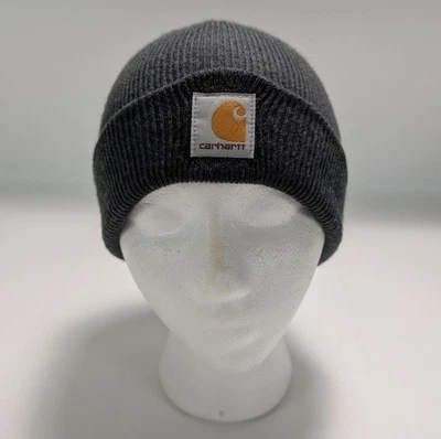Gorro tejido acanalado acrílico gris Carhartt para bebé/niño pequeño Foto 1 de 4