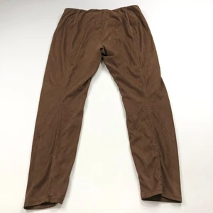Lysse XL (Fits 32W 26L) Faux Suede Pull OnHigh Rise Legging Pants Brown MINT - Picture 1 of 8