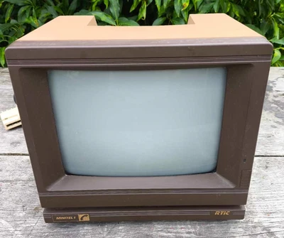 Vintage Minitel 1 RTIC 9 NFZ 330 clavier coulissant Terminal Télématique - Photo 1/4