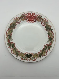 1994 Andrea By Sadek "Christmas Garland" 10.5" Dinner Plate Very Good - Picture 1 of 3