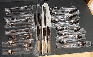 Cuchillos tenedores cucharas de acero inoxidable Amefa Holland 30 piezas USADOS - Imagen 1 de 24