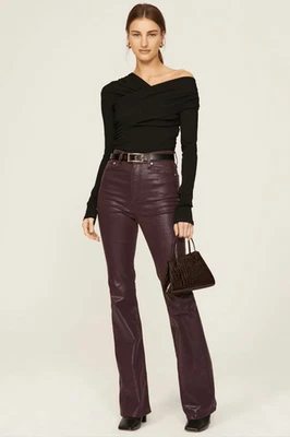 rag & bone Casey Coated Flare Jeans - Image 1 of 4