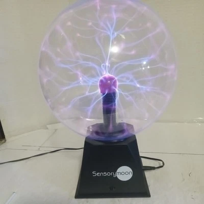 Plasma Ball Light, 6 Inch Touch Sensitive Glass Lightning Sphere, Christmas Gift - Image 1 of 3