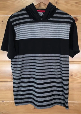 VTG SouthPole South Pole Hoodie Shirt Adult Large Striped Y2K Skater - Image 1 of 4