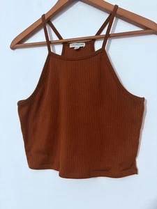 Earthbound Brown Crop Top Size XL Womens - Picture 1 of 9