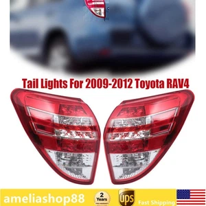 Driver+Passenger Tail Lights Left & Right Halogen Lamp For Toyota RAV4 2009-2012 - Picture 1 of 16