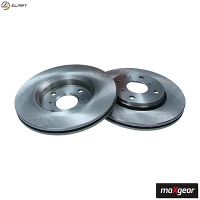 2x BRAKE DISC 19-1844 FOR PEUGEOT CITROËN TOYOTA AYGO/Hatchback/Van CFA 1.0L 108 - Image 1 of 4