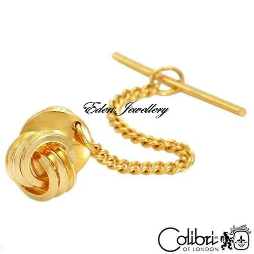 Authentic Colibri of London Tie Pin Made of Gold Plated Base Metal Original Box - Image 1 of 1