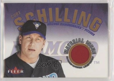 Fleer 2001 edición de material genuino Curt Schilling Foto 1 de 2