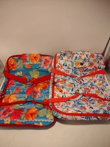 2 Pioneer Woman Thermo Beuteltasche Wildflower Reißverschluss mit Griffen - Bild 1 von 7