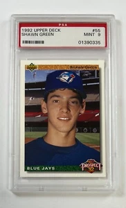 1992 Upper Deck #55 Shawn Green PSA 9 Mint GC25-0335 - Picture 1 of 2