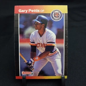 1989 Donruss Baseball Card Gary Pettis Detroit Tigers #60 (1A689) - Foto 1 di 3
