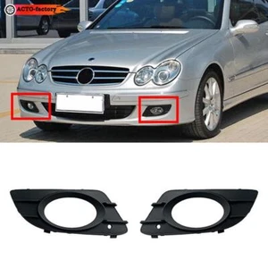1 Pair Front Bumper Fog Light Frame Grille for Mercedes CLK Class W209 2005-2009 - Bild 1 von 8