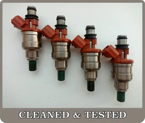 Injectors Denso 195500-2120 Mazda 323 MX-3 Daihatsu Charade set of 4 - Imagen 1 de 4