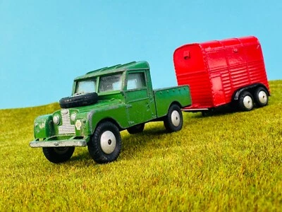 CORGI TOYS Gift Set 2 Land Rover 109 WB 1958 RICE Pony Trailer + Original Pferd - Bild 1 von 4